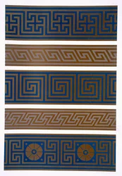 Greek Ornament: Bands or borders in dark on light and light on dark colours, plate II from 